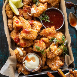 Coconut Popcorn Chicken with Sweet Thai Chili Lime Sauce