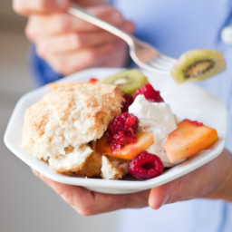 Coconut Shortcakes with Fresh Summer Fruit