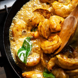 Coconut Shrimp Curry With Mushrooms