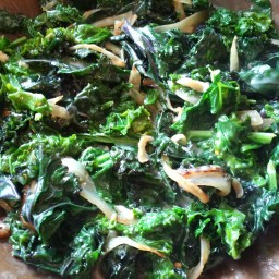 Coconut Creamed Wilted Kale