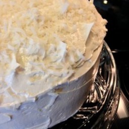 Coconut Supreme Cake with Coconut Buttercream Frosting