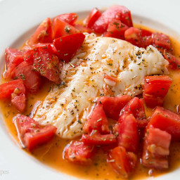 Cod Sautéed in Olive Oil with Fresh Tomatoes