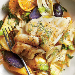 Cod with Fennel and Fingerling Potatoes