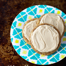 Coffee Sugar Cookies with Coffee Frosting