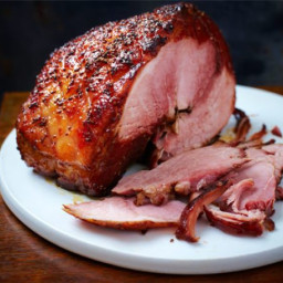 Cola ham with maple and mustard glaze