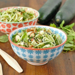 Cold Cucumber Noodle Salad with Watercress, Mint and Toasted Sesame-Ginger 