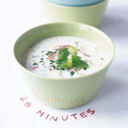 Cold Cucumber Soup with Mint