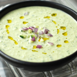 Cold Cucumber Soup with Yogurt and Dill
