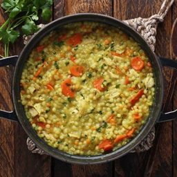 Cold-Fighting Couscous Chicken Soup