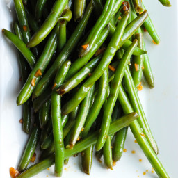 Cold Garlic & Sesame Soy Marinated Green Beans