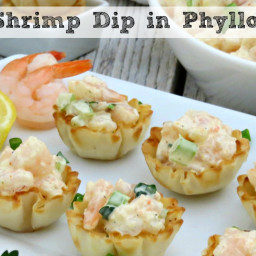 Cold Shrimp Dip in Phyllo Cups