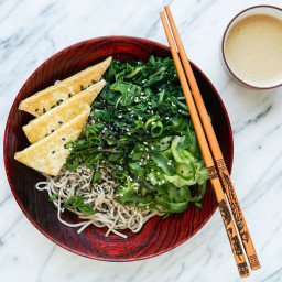 Cold Soba Noodles with Sesame Dipping Sauce