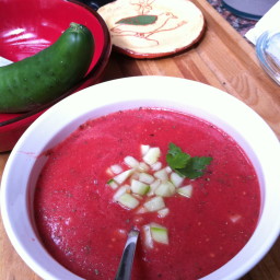 Cold Tomato and Cucumber Soup