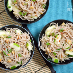 Cold Soba  and  Cucumber Salad