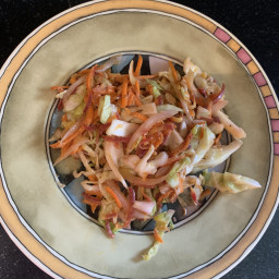 Coleslaw with Heirloom Carrot and Sweet Vinegar Dressing
