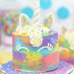 Colorful Unicorn Cakes