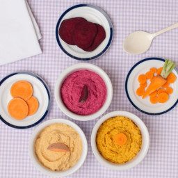 Colour up School Lunches with Vegetable Hummus 3 Ways