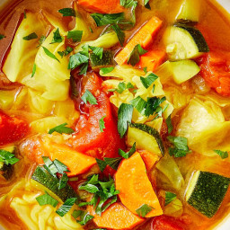 Comforting Cabbage Soup with Ginger