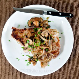 Company Steak With Mushroom-Onion Topping