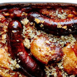 Confit Chicken Thigh and Andouille Sausage Cassoulet