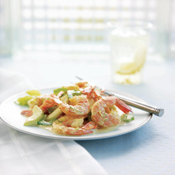 Cooked Shrimp and Celery Salad