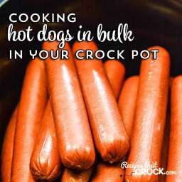 Cooking Hot Dogs in Bulk {Crock Pot}