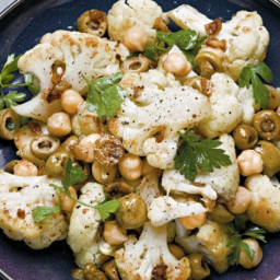 Cooking Light The Complete Quick Cook's Roasted Cauliflower, Chickpeas, and