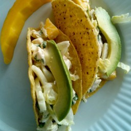 Cool and Crunchy Chicken Tacos