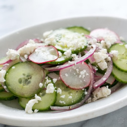 Cool Off in the Heat With Cucumber Salad with Mint and Feta