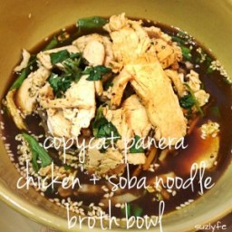 Copycat Panera Chicken Soba Noodle Broth Bowl