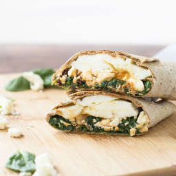 Copycat Starbucks Egg White Wrap with Spinach and Feta