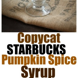 Copycat Starbucks Pumpkin Spice Sauce
