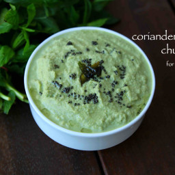 coriander chutney recipe | kothamalli chutney | mint coriander chutney