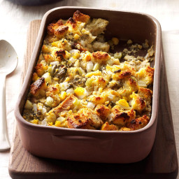 Corn Bread Dressing with Oysters