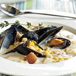 Corn, Clam, and Mussel Chowder