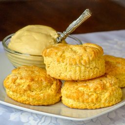 Corn Flour Biscuits with Maple Butter