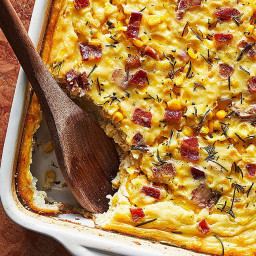 Corn Pudding with Bacon & Rosemary