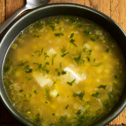 Corn Soup with Queso