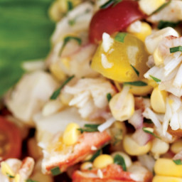 Corn, Tomato, and Lobster Salad