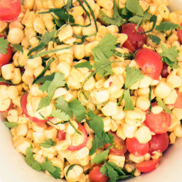 Corn with Tomatoes and Herbs