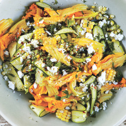 Corn and Zucchini Salad with Feta