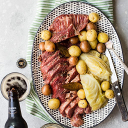 Corned Beef Instant Pot Recipe with Mustard Whiskey Sauce