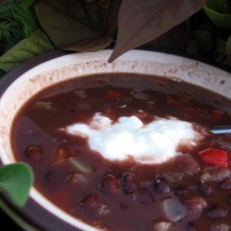 Costa Rican Black Bean Soup