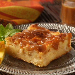 Costa Rican Pineapple Bread Pudding with Rum Sauce