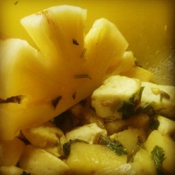 Cottage cheese(Paneer) Pineapple Salad