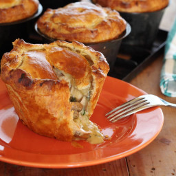 Country Chicken and Mushroom Pies