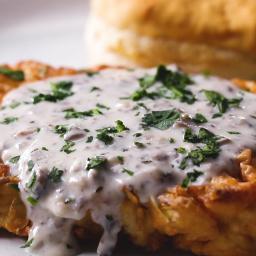 Country-Fried Cauliflower Steaks And Gravy Recipe by Tasty