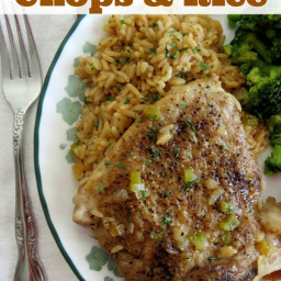 Country Pork Chops and Rice