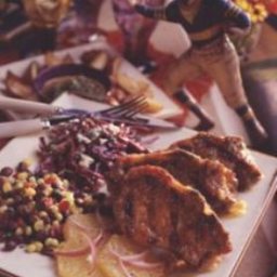 Country-Style Ribs with Jalapeno-Peach Sauce