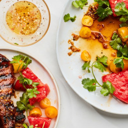Country-Style Ribs with Quick-Pickled Watermelon